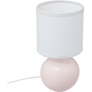 Atmosphera Kids Tafellamp Timéo bolvormig Ø13x25cm - E14 niet inbegrepen - Roze