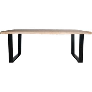 Home67 Eettafel Uvra 180 cm - u poot - Mangohout Naturel