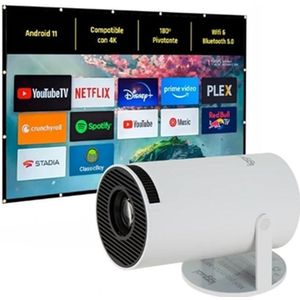 Projector iggual Pack mini proyector + pantalla 120" plegabl HD 1280 x 720 px