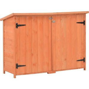 VidaXL Tuinberging 120x50x91 cm Hout - Ruime en Stijlvolle Opbergoplossing