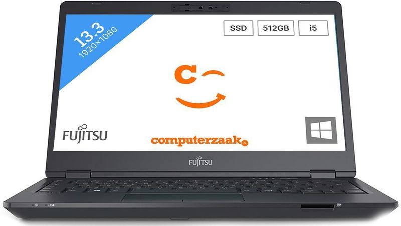 Fujitsu LIFEBOOK U7311, Intel Core i5-1135G7, 11th Generation, (13.3") FHD Antiglare, 8GB DDR4, SSD M.2 PCIe NVMe 512GB, Intel WiFi 6 AX201 & BT5, IR Cam, Palmsecure, TPM 2.0, Backlit KB, Windows 10 Pro 64-Bit