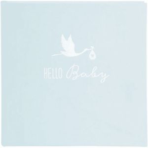 Goldbuch - Fotoalbum Hello Baby - 25x25 cm - Blauw Fotoalbum Hello Baby - 25x25 cm - Blauw