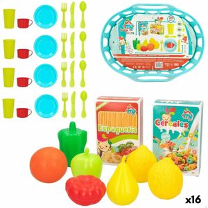 Eten speelgoedset Colorbaby Huishouden en kookgerei 34 Onderdelen 33 Onderdelen (16 Stuks)