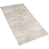 BEYKOZ - Laagpolig vloerkleed - Beige - 80 x 150 cm - Katoen