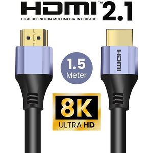 HDMI 2.1 Ultra High Speed Kabel 1.5 meter – Paars