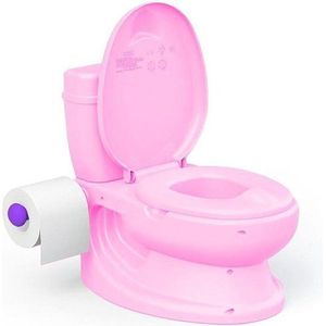 Dolu Educatief Kinder Toilet met Geluid Roze