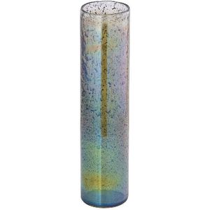 PTMD Windlicht Margret - 10x10x45 cm - Glas - Groen