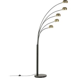 Beliani FLINDERS  - Staande lamp - Zwart - Metaal