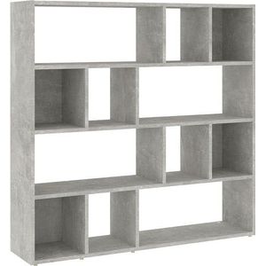 vidaXL-Boekenkast/kamerscherm-105x24x102-cm-betongrijs