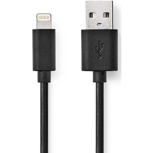 Lightning Kabel | USB 2.0 | Apple Lightning 8-Pins | USB-A Male | 480 Mbps | Vernikkeld | 2.00 m | R