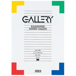 Gallery kalkpapier, ft 21 x 29,7 cm (A4), blok van 20 vel