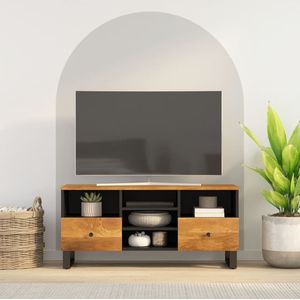 vidaXL-Tv-meubel-100x33x46-cm-massief-mangohout-en-bewerkt-hout