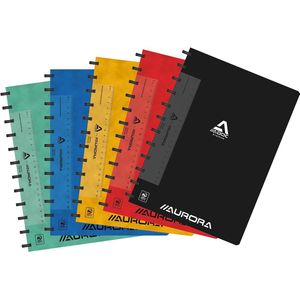 Adoc Classic schrift, ft A4, 144 bladzijden, commercieel geruit, geassorteerde kleuren