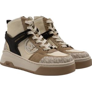 Michael Kors - Lexi High Top Sneaker - Creme - Logo Print