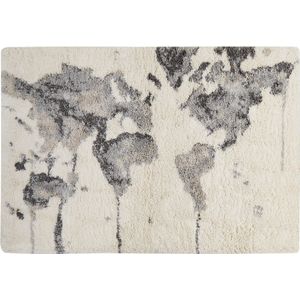 SEVAN - Shaggy tapijt - Lichtbeige/Grijs - 160x230 cm - Polypropyleen