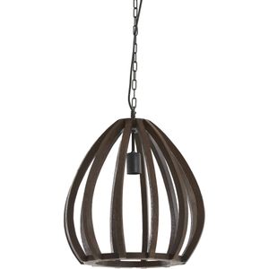 Light&living A - Hanglamp Ø40x42 cm BARSIA hout mat oranje-bruin