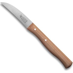 Robert Herder Aardappelschilmes - RVS - Gebogen - Lemmet 7 cm - Heft Kersenhout