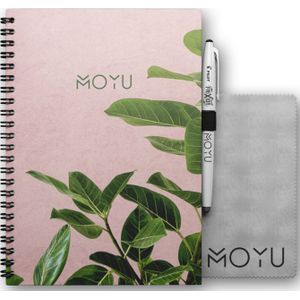 MOYU Uitwisbaar Notitieboek A5 Premium Hardcover - Pink Planter