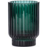 XLBoom Volta Vaas - Glas - Voor Binnen - Groen - 9 × 9 × 13 cm