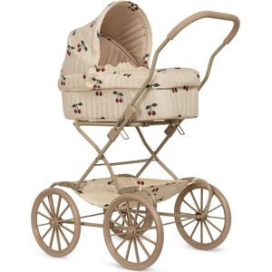 Konges Sløjd Poppenwagen/Doll Pram Vintage - Opvouwbaar - Ma Grand Cerise