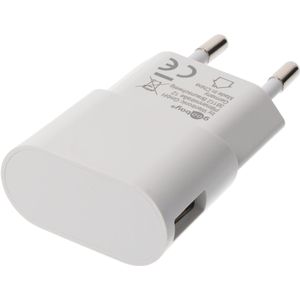 Goobay USB-oplader (5W) wit - compacte USB-voeding met 1xUSB-aansluiting