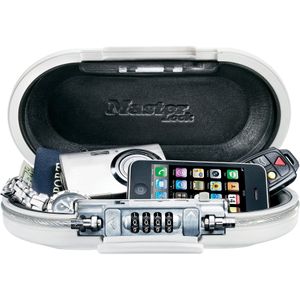 MasterLock Mobiele kluis - 4 cijfers 102x45mm wit MasterLock Mobiele kluis - 4 cijfers 102x45mm wit