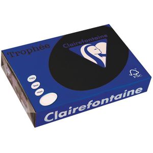 Clairefontaine Trophée Pastel, gekleurd papier, A4, 160 g, 250 vel, zwart