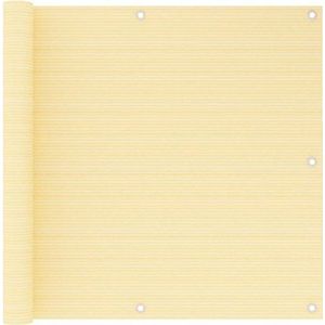 VidaXL Balkonscherm 90x600 cm HDPE Beige 