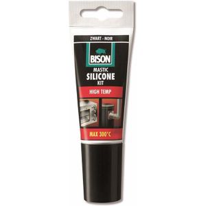 Bison Siliconenkit High Temp Zwart Tub 60Ml*12 Nlfr - 6301463 - 6301463