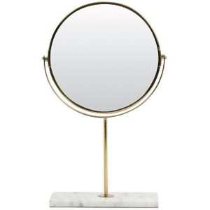 Light&living A - Spiegel op voet 24x9x40,5 cm RIESCO marmer wit-goud