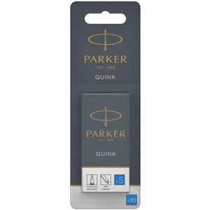 Parker Quink inktpatronen koningsblauw, blister met 10 stuks