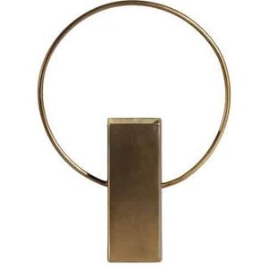 BePureHome Ring Vaas - Metaal - Antique Brass - 25x18x5