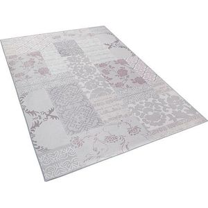 BALLICA II - Laagpolig vloerkleed - Grijs - 140 x 200 cm - Polyester