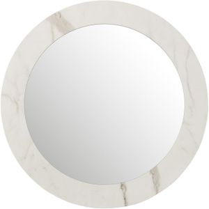 J-line spiegel Marmer - glas - wit - large