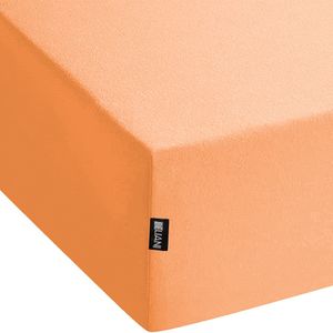 JANBU - Laken - Oranje - 90 x 200 cm - Katoen