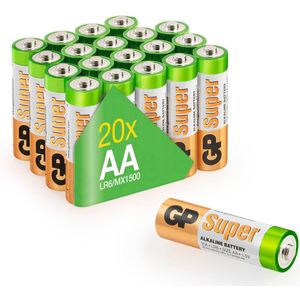 AA Mignon batterij GP Alkaline Super 1.5V 20 stuks