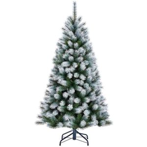 Black Box Kingston kunstkerstboom frosted maat in cm: 155 x 86 groen