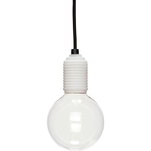 Hübsch - Freely Plafondlamp - Zwart/Wit - Glas
