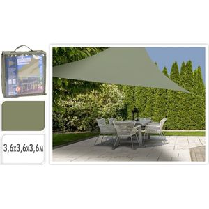 Ambiance Schaduwdoek Driekhoek 3.6x3.6x3.6m Groen