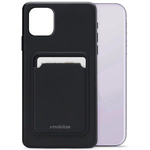 Mobilize Rubber Gelly Card Case Apple iPhone 11 Matt Black