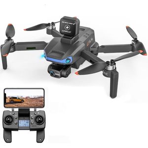 LUXWALLET Aerofly X Hawk – 30km/h - 5 Ghz WiFi GPS Drone - Radar Sensor - 3-as Gimbal Drone - Borstelloze Motor – Micro SD ingang - Terugkeerfunctie - Zwart