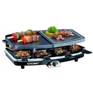 Cloer 6435 Raclette grill - Gourmetstel - Grijs - Zwart