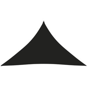 Zonnescherm driehoekig 3,5x3,5x4,9 m oxford stof zwart