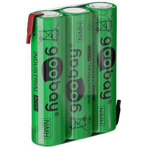 Goobay 3x AAA (Micro) - 800 mAh - soldeerlip (Z), nikkel-metaalhydride batterij (NiMH), 3.6 V