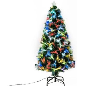 HOMdotCOM - Kunstkerstboom - Veelkleurige Lichteffecten - Vlamvertragend PVC