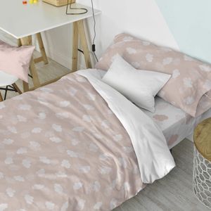 Happy Friday Duvet cover set 2 pieces Clouds pink 180x220 cm (Single) Pink