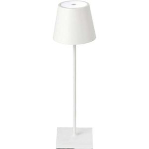 V-TAC VT-7703-W  Oplaadbare witte tafellamp - bureaulamp - IP20 - 3W - 80 Lumen - 4000K