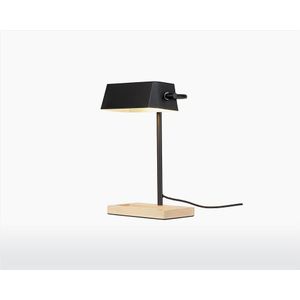 Table Lamp - CAMBRIDGE - Iron/Ashwood - Black