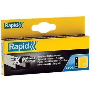 Rapid Nieten 13-6 mm RVS 2.500 st.. Box Rapid Nieten 13-6 mm RVS 2.500 st.. Box