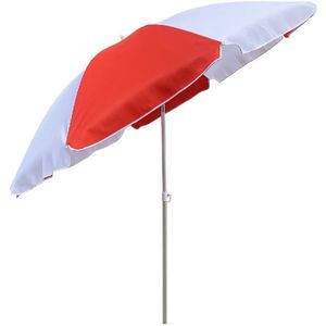 Outdoor Parasol 200 cm Rood/Wit